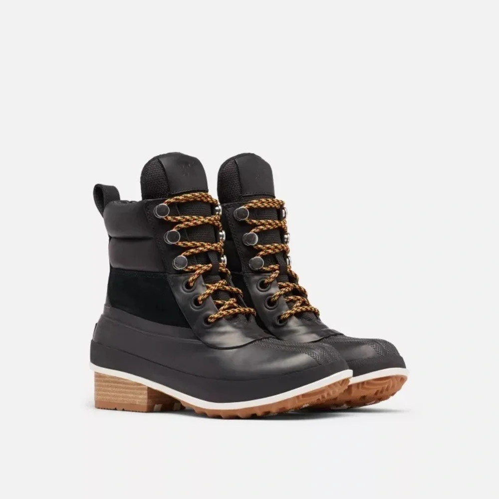NWT Sorel Slimpack lll Waterproof Hiker Boot Black size 7